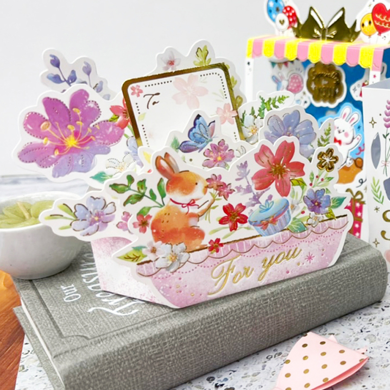 四季紙品 萬用立體卡 3張/組 約10.5*15.2cm【FK4519】