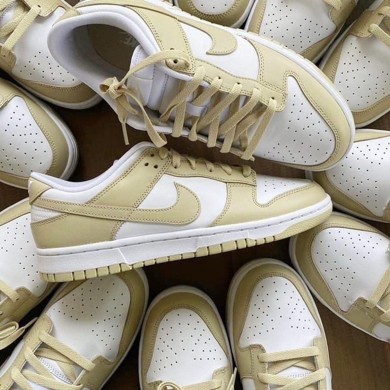 NIKE DUNK LOW Team Gold and White 米黃奶茶