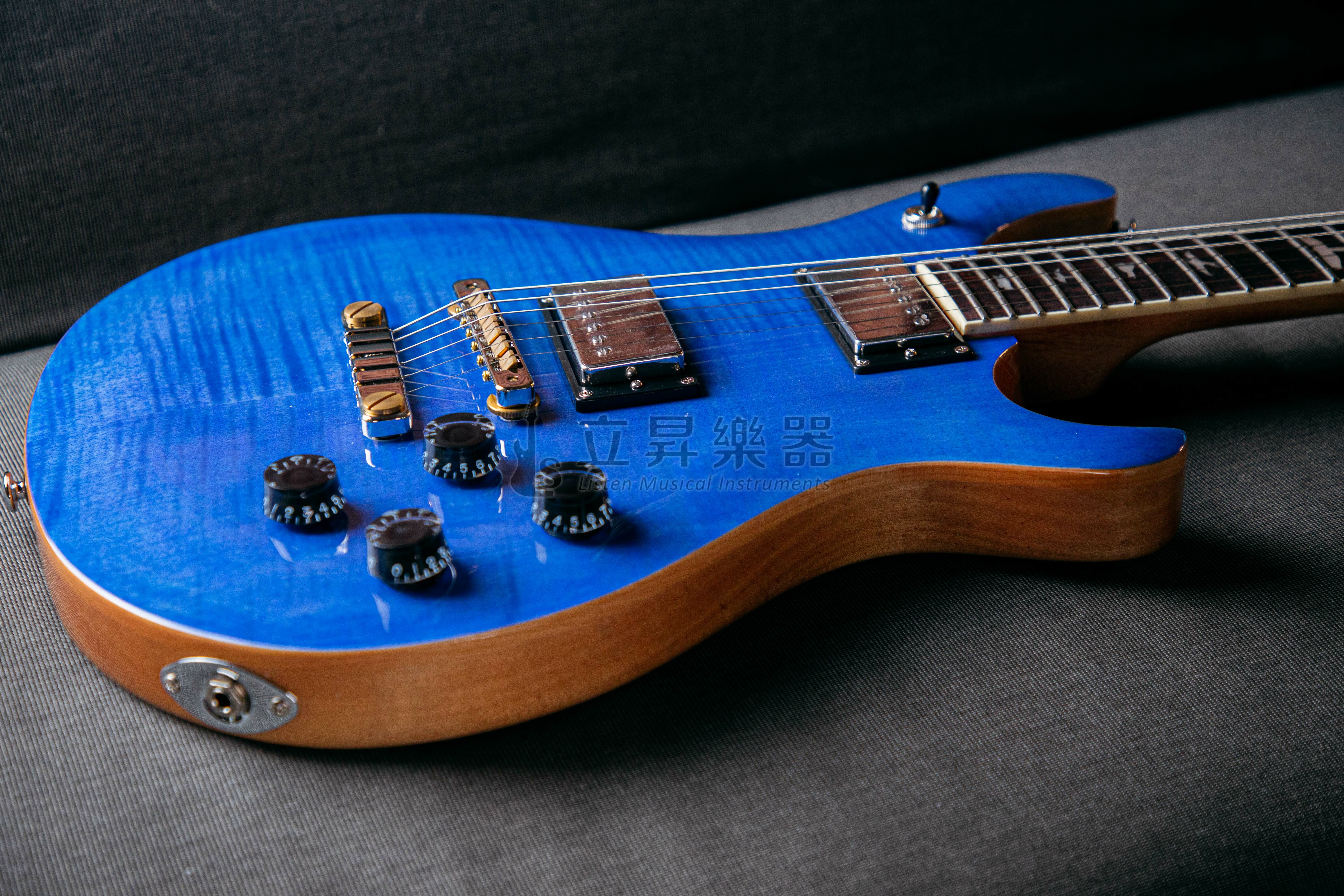 PRS PRS SE MCCARTY 594 Faded Blue 漸層藍色 FB 可切單 無搖座 虎紋楓木 附原廠琴袋 第 5 張圖片｜三峽吉他 / Bass