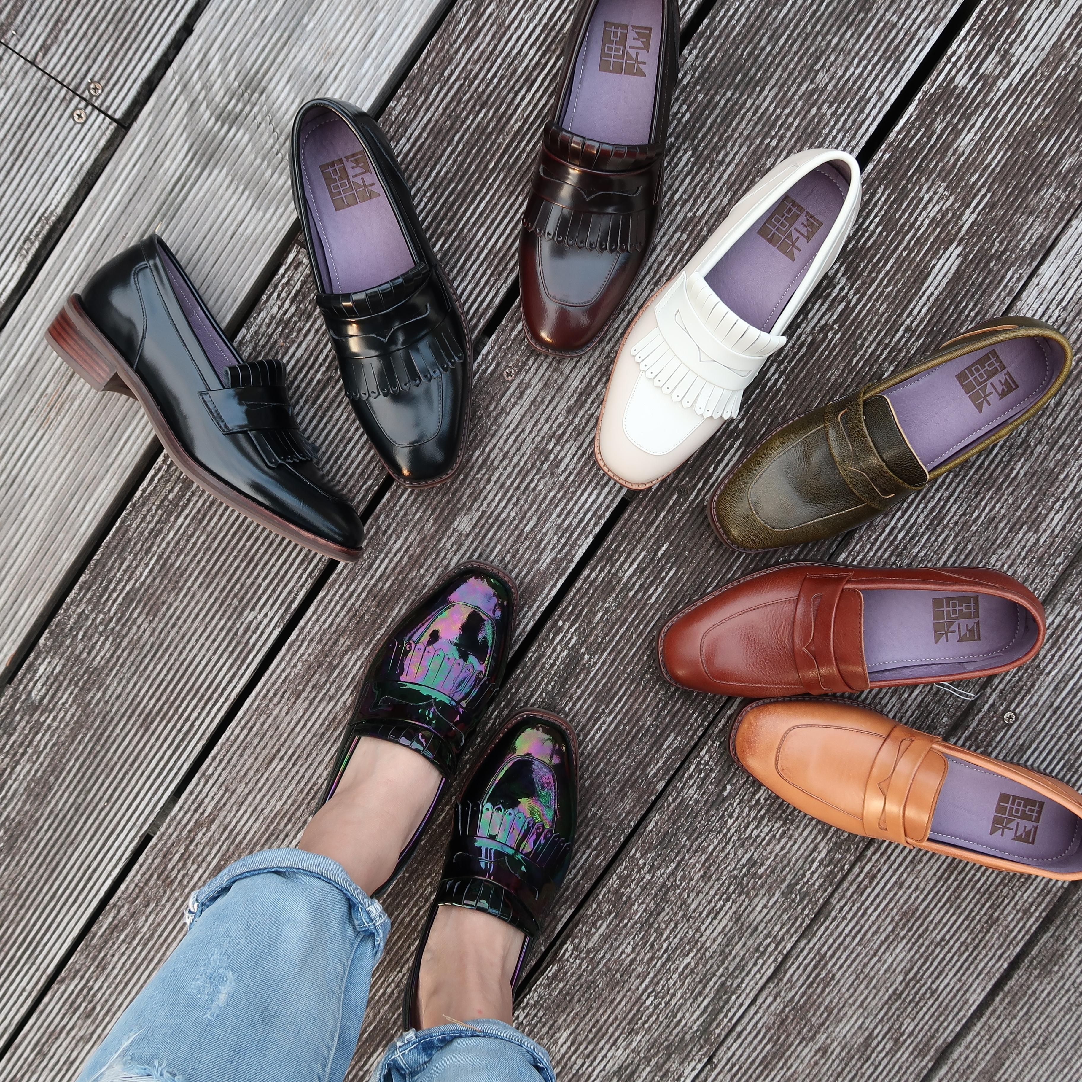 【倫敦公爵】MIT真皮小木跟方楦經典便士樂福Penny Loafer