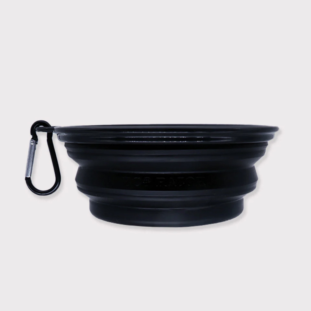 新加坡 Ubersuave - 可折疊攜帶 矽膠刮鬍碗 / 鬍皂碗（黑）