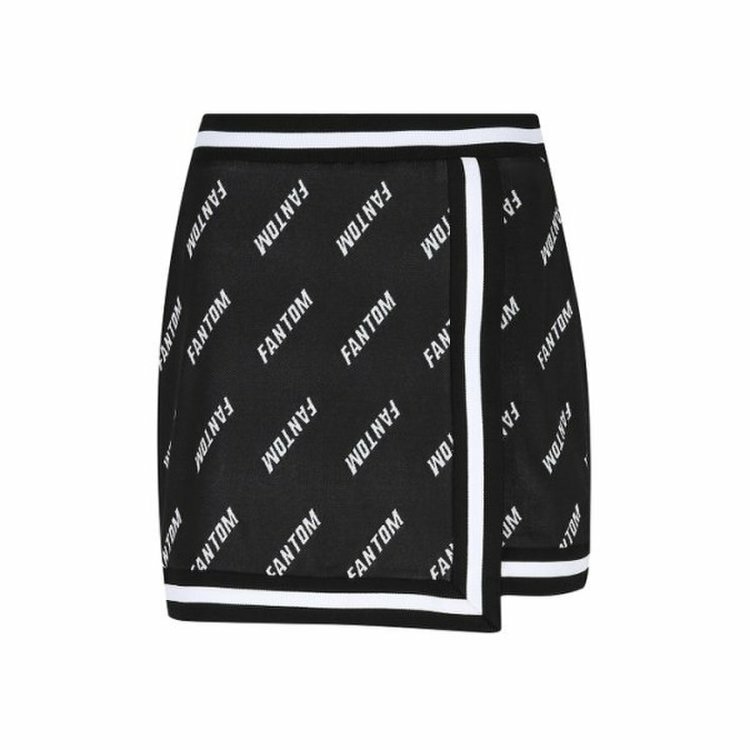 女【現貨】5折起/ 韓國FanTom 正品同步/韓版設計式條紋徽標圖案裙褲 /網美推薦高爾夫球衣/ #MW112334