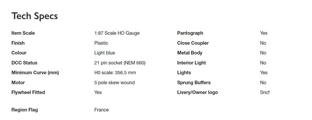 Jouef HJ2413S HO規 TGV Duplex OuiGo塗裝, SNCF 數位音效高速列車.4輛組