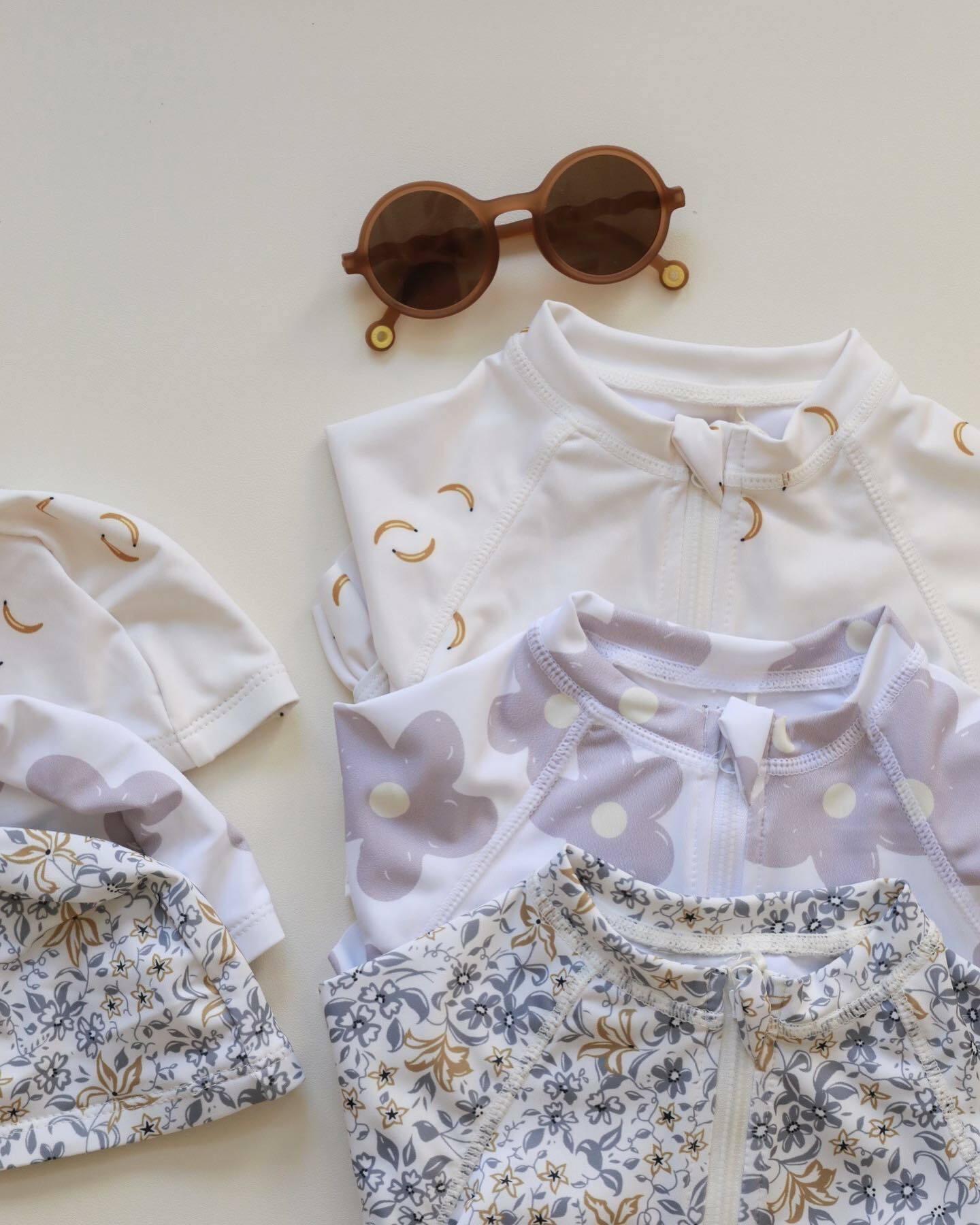 海邊度假!花邊長袖防曬泳衣