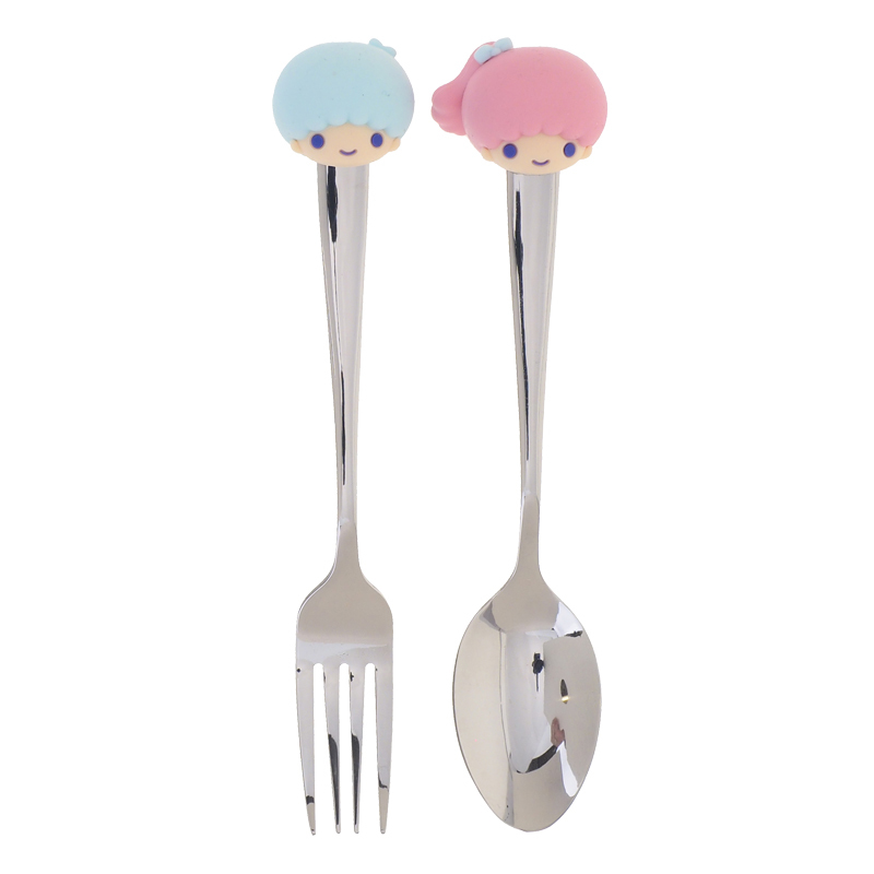 Little Twin Stars 玻璃碗連叉匙套裝 9-7806-3