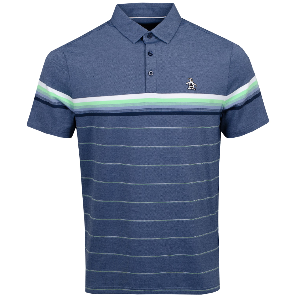 男【現貨】Original Penguin / 正品折扣 No Ombre Left Behind Polo Black Iris 短袖 / S071