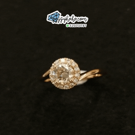 18K Rose Gold 0.70ct Diamond Ring