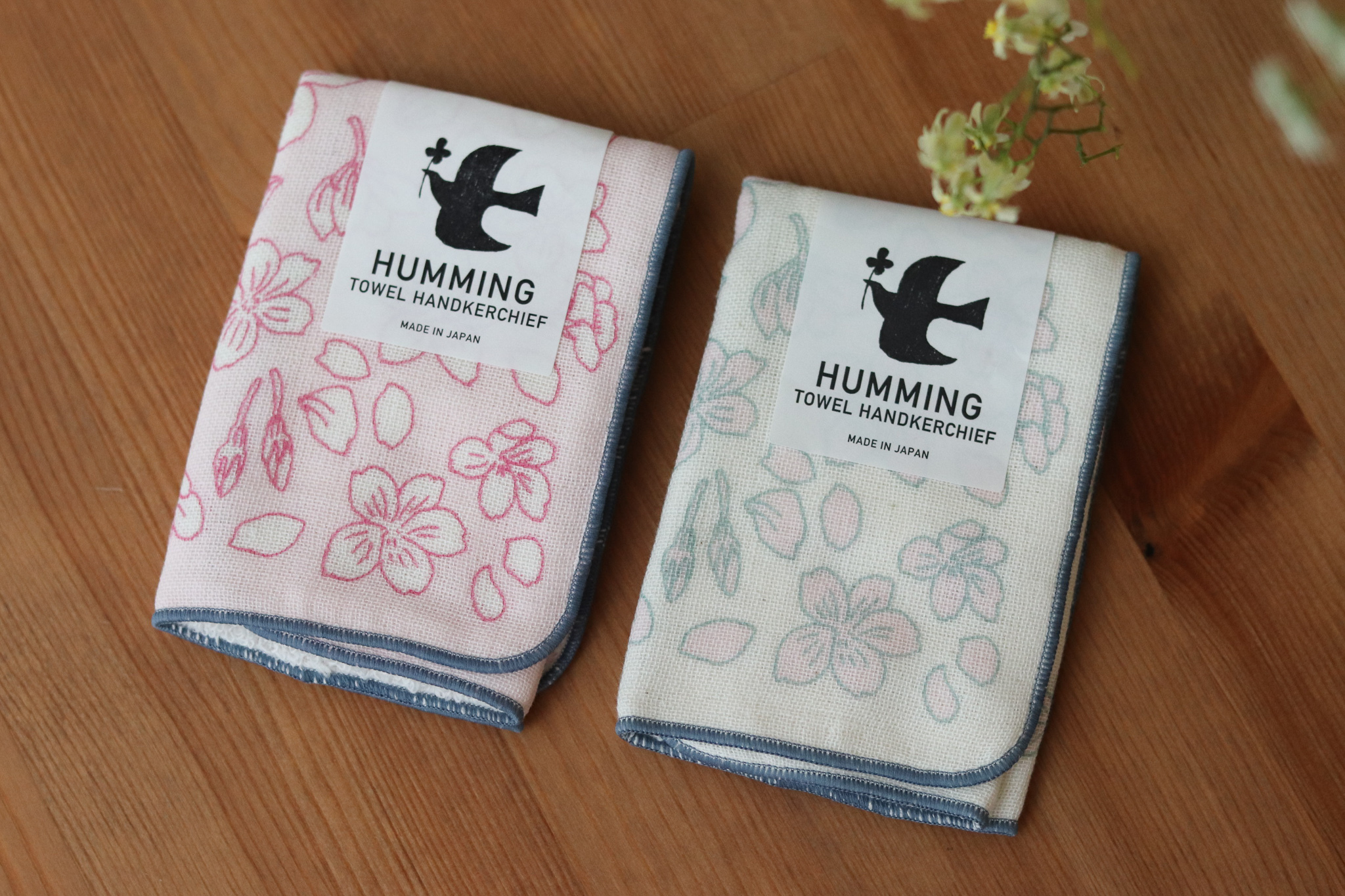HUMMING 櫻花 手帕 方巾
