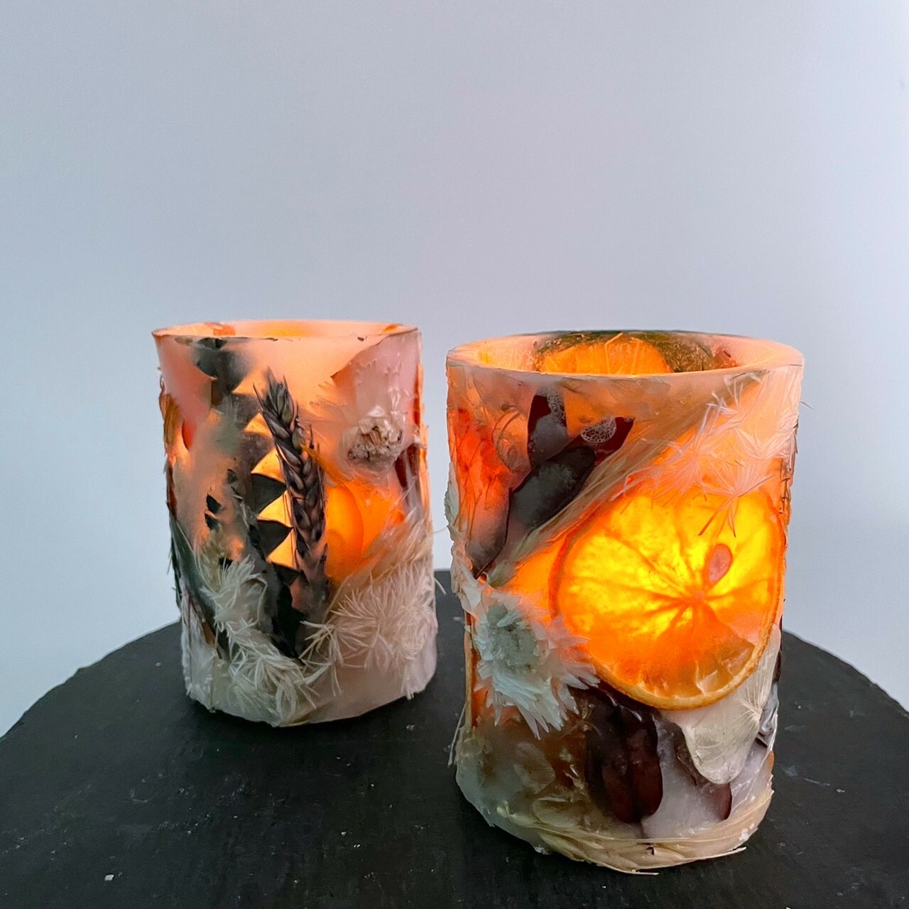 【禮盒】永生花蠟燭杯