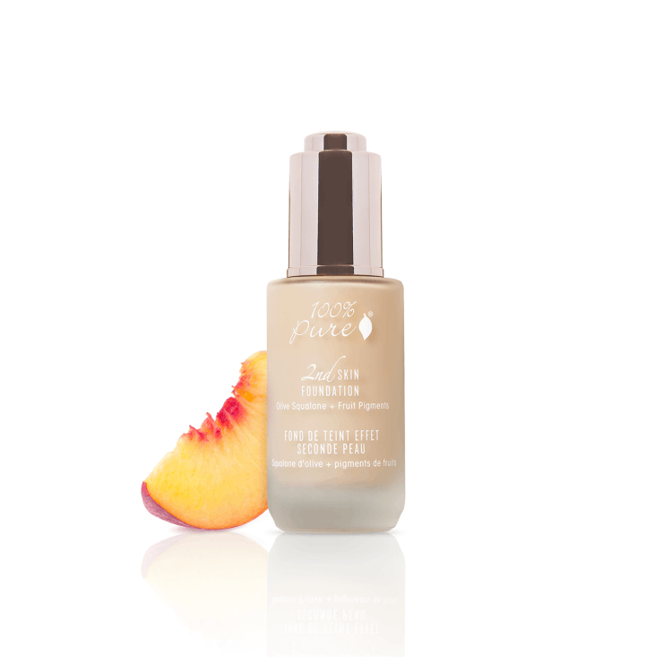 美國100% Pure第二肌膚粉底液 I 水果色素