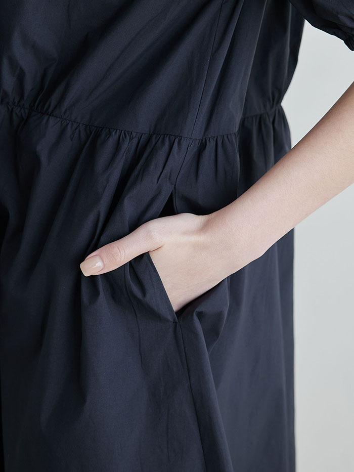 下午茶邀請澎袖洋裝-渡鳥