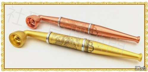 【旱煙桿】龍紋金屬煙桿、兩用型、清洗拉桿型，一斗兩用，值得一試 不同風味 直式煙斗 Pipe