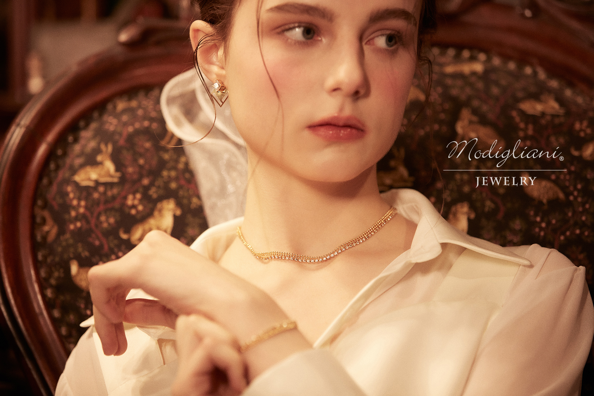 黃銅飾品,黃銅,簡約,百搭,手鍊,施華洛世奇水鑽,18K金,