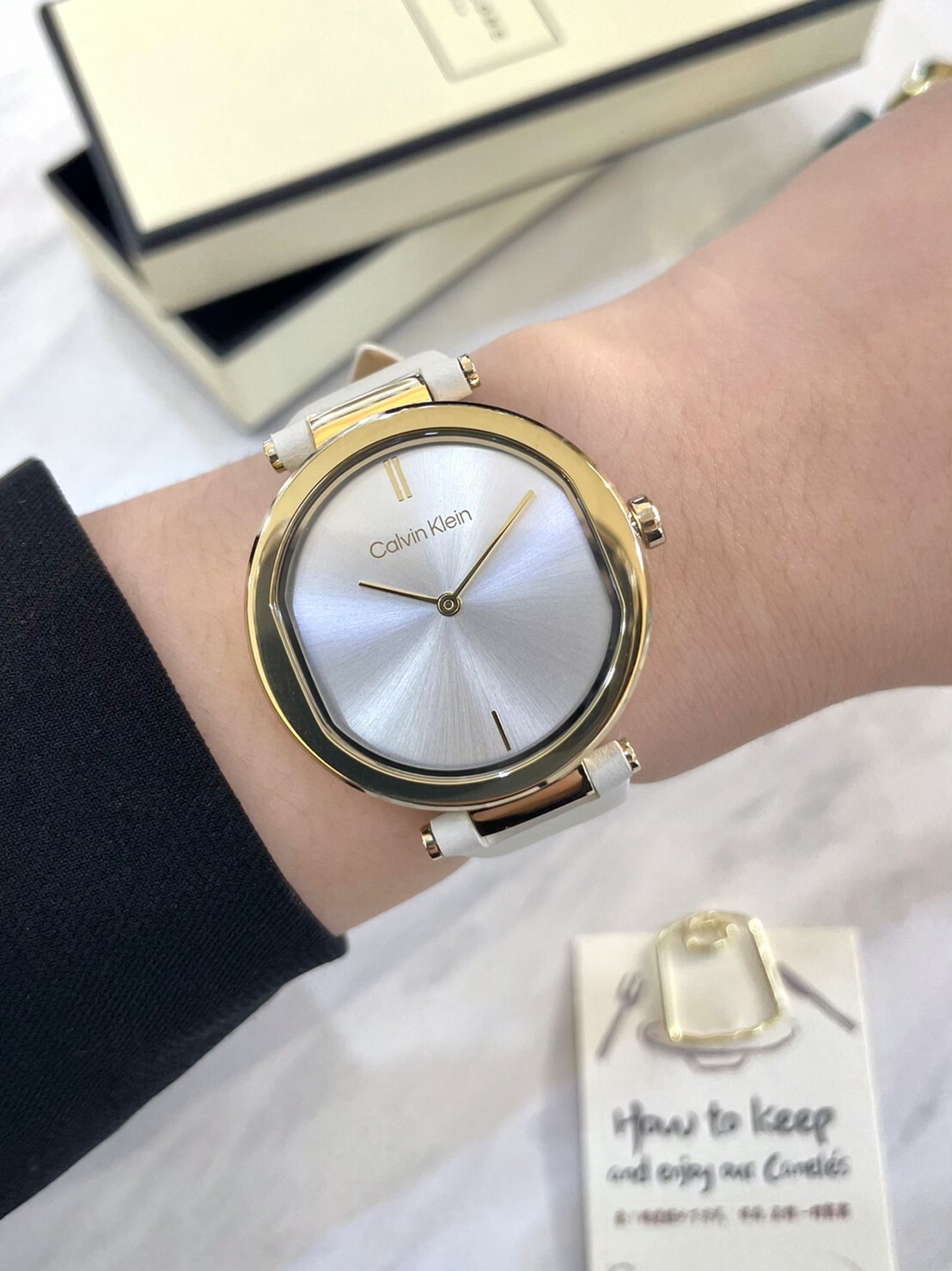 【CALVIN KLEIN】Sensation系列時尚簡約皮革女錶 CK25200254 36mm 現代鐘錶