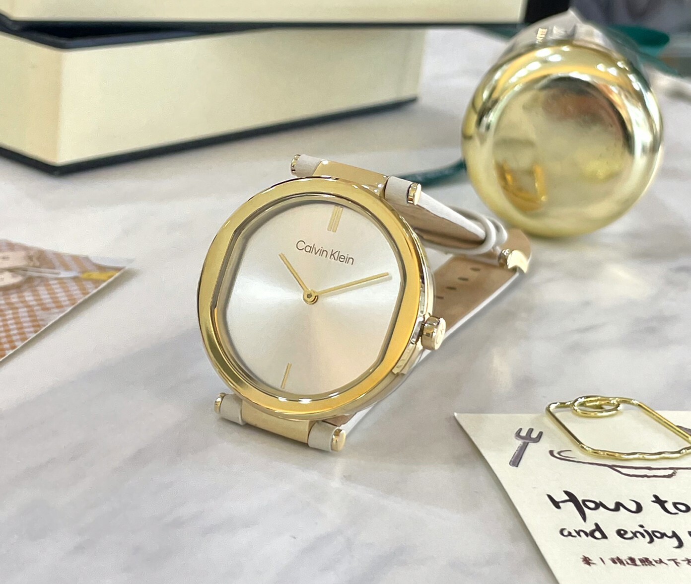 【CALVIN KLEIN】Sensation系列時尚簡約皮革女錶 CK25200254 36mm 現代鐘錶