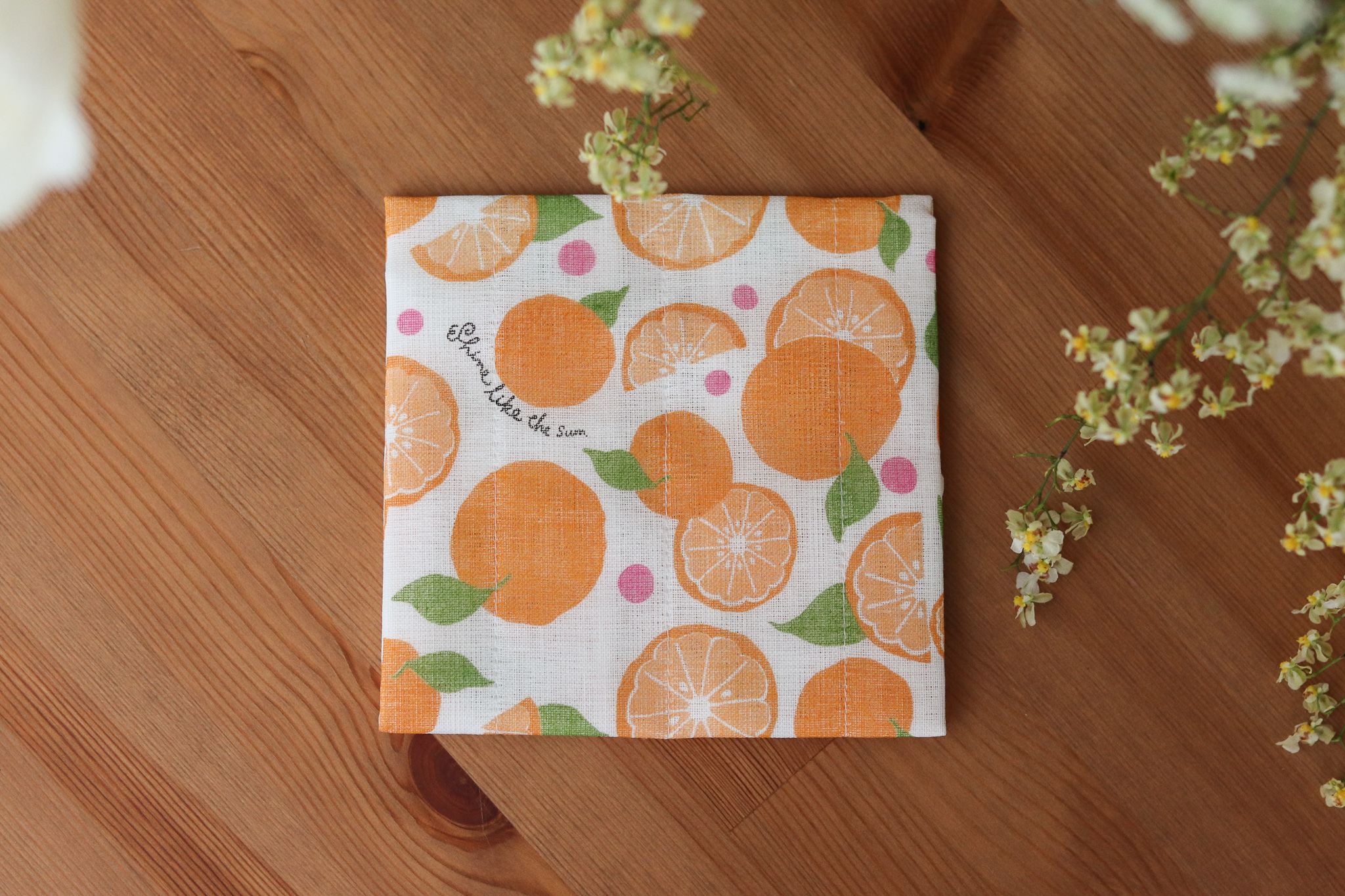 日本 KAYA no Fukin 橘子 蚊帳生地 廚房抹布 家事巾