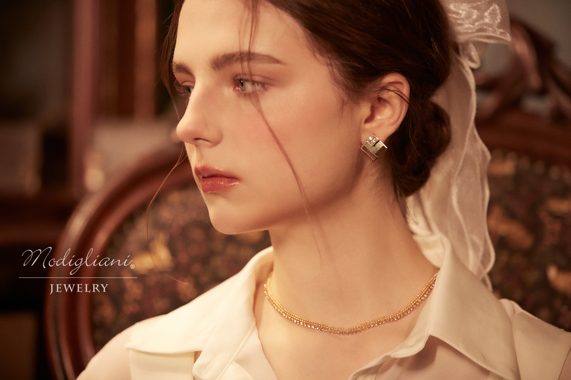 18KGP 金色年華耳環