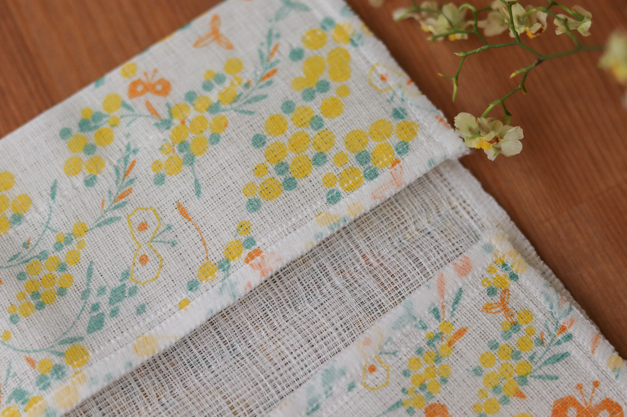 日本 KAYA no Fukin 含羞草 蚊帳生地 廚房抹布 家事巾