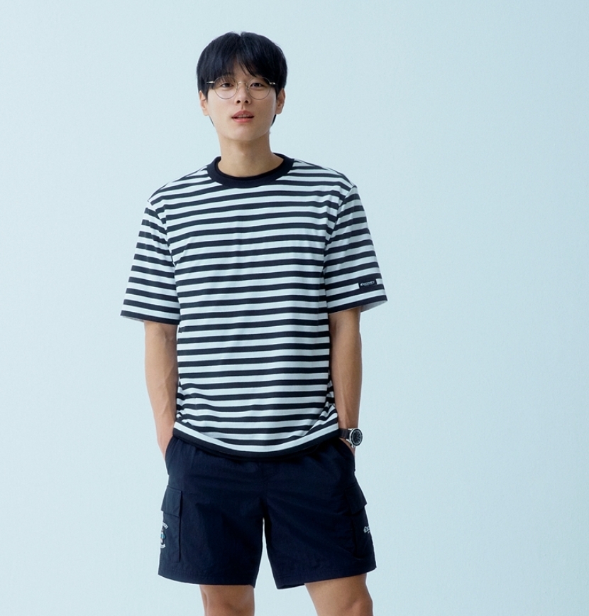 韓國代購 Discovery Expedition 條紋短袖T 短袖 休閒 春夏新款 男 MAR-