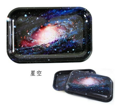 多圖、手捲煙草專用附蓋鐵盤、大號（28*18cm） #手捲菸/煙斗皆適用 #鐵蓋雙面彩印