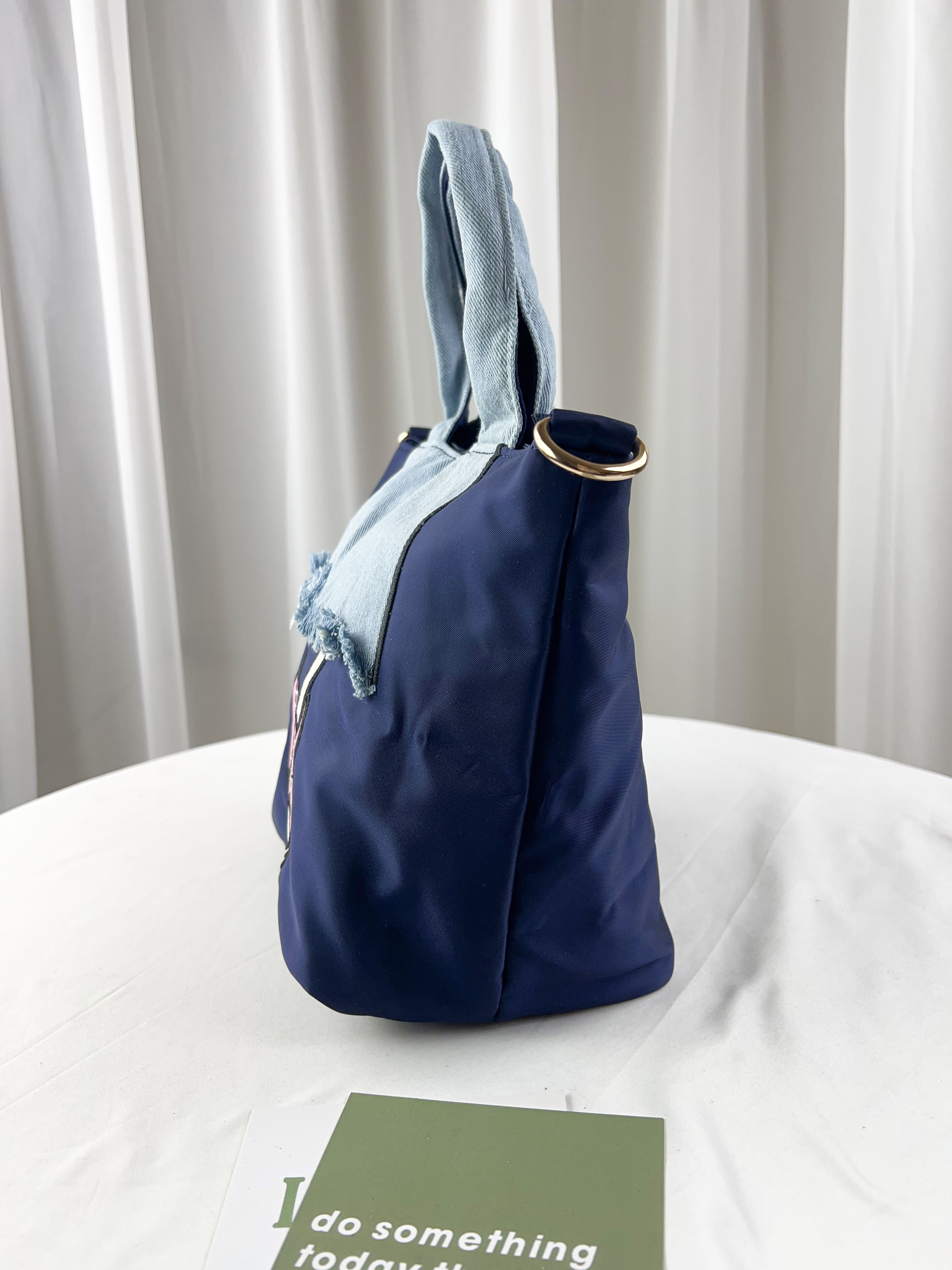 深藍 美腿防潑水手提包 / 側背包  #SM-2120-2