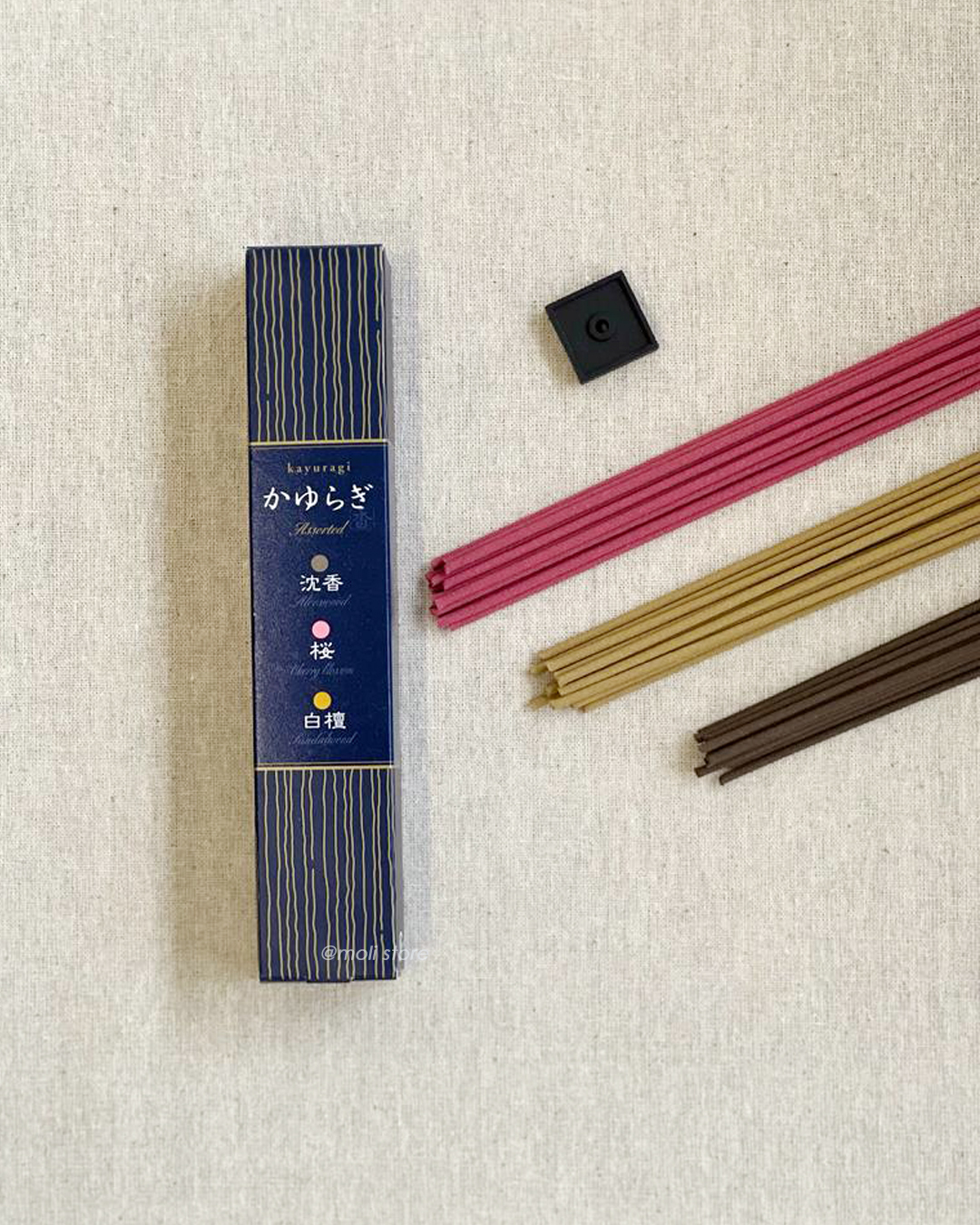 Kayuragi 線香 沉香、櫻花、檀香｜日本香堂