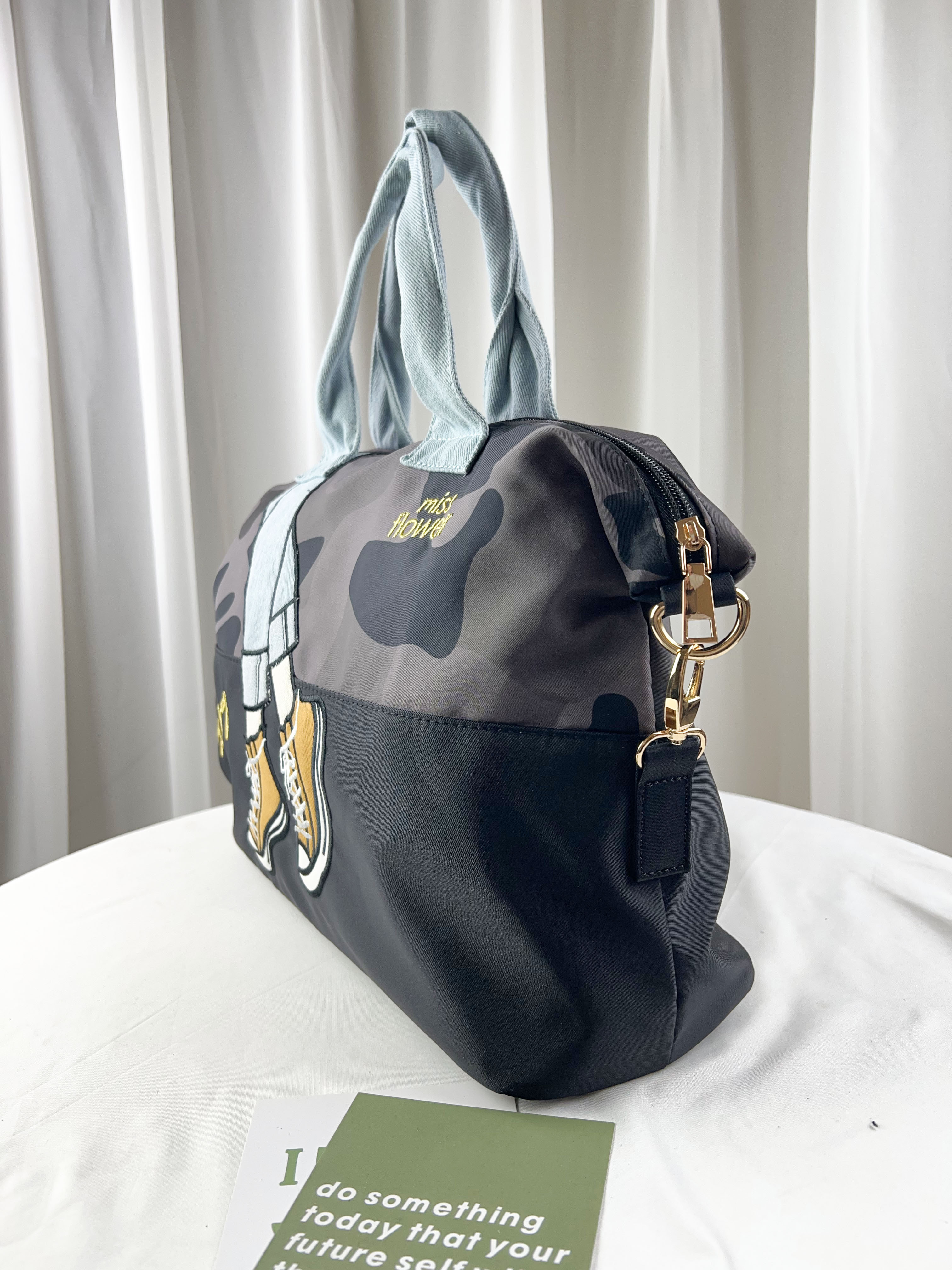 灰迷彩 美腿防潑水手提包 / 側背包  #SM-2119