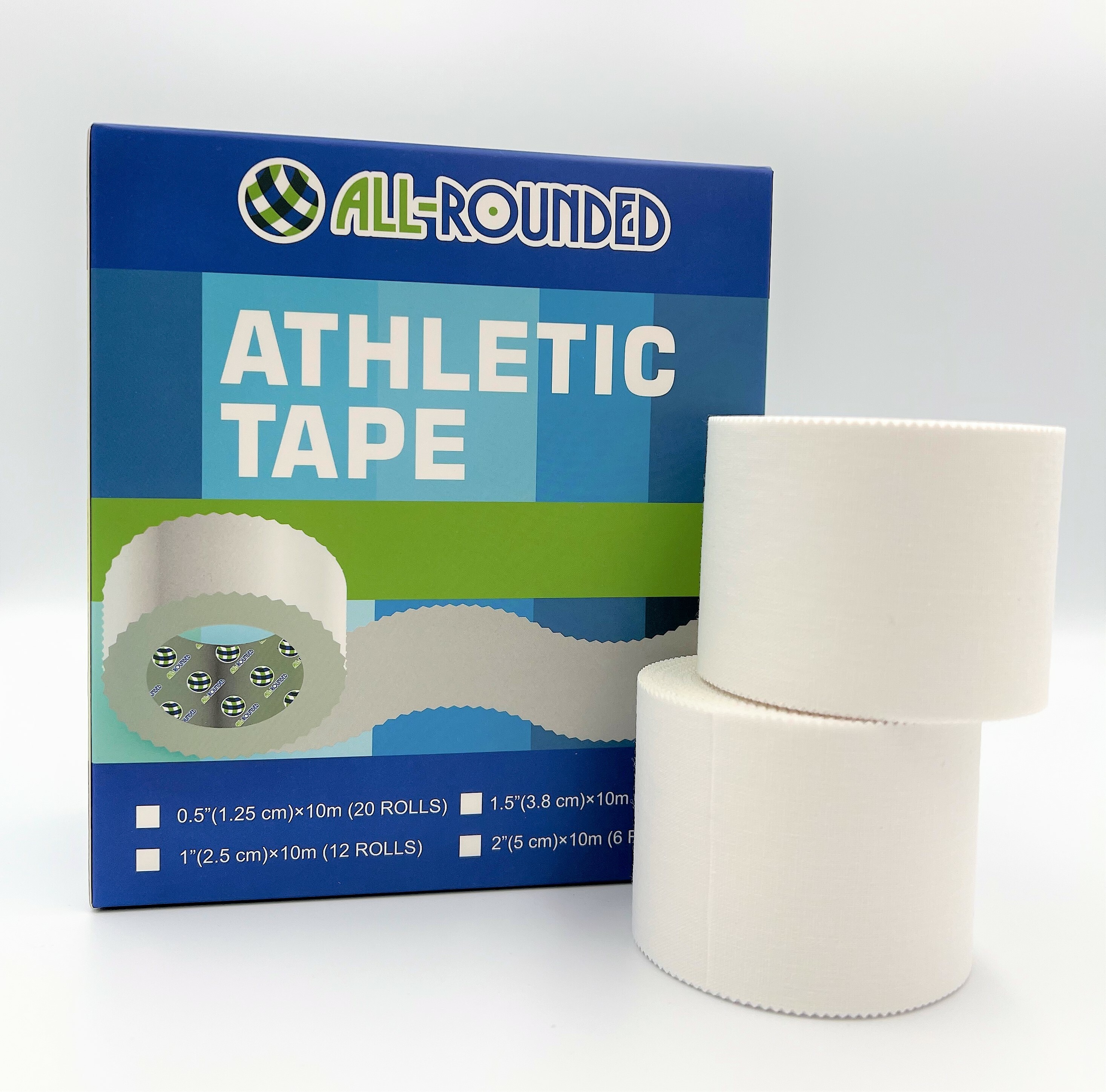 ALL-ROUNDED 2吋白貼 [盒裝6卷]