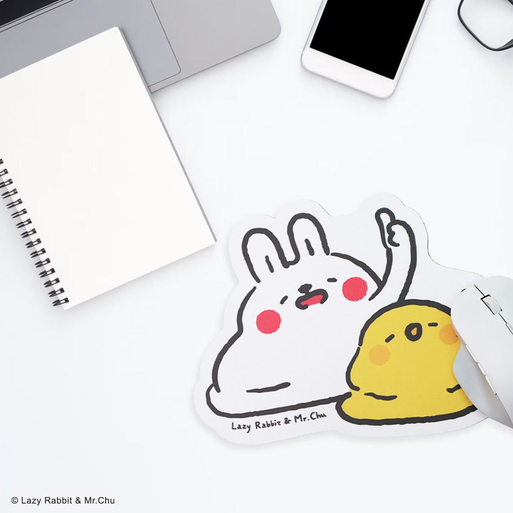 懶散兔與啾先生滑鼠墊(一起爛)
