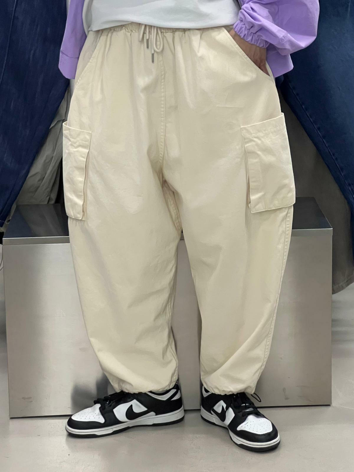 工裝可束腳鬆身褲 P2248