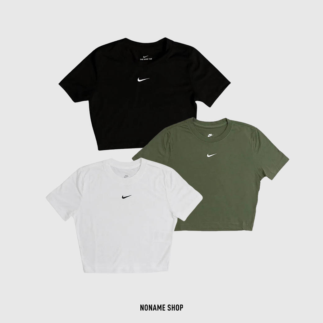 NIKE NSW ESSNTL 小勾 短版 短袖 四色 (女款)