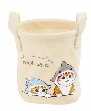 Mofusand 桌面收納布籃(鯊魚款)