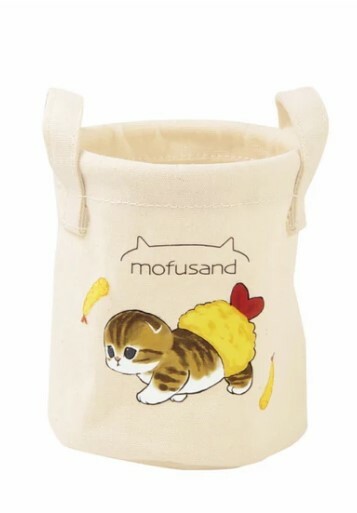 Mofusand 桌面收納布籃(炸蝦款)