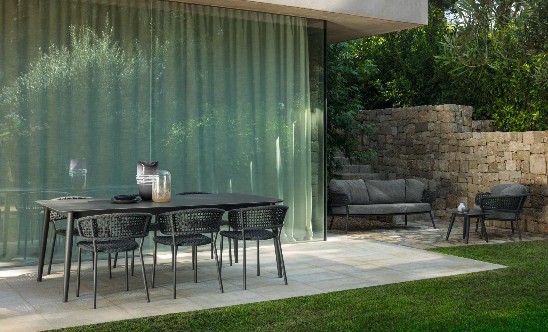 Talenti MOON//ALU 160/215×95 EXTENDIBLE DINING Set