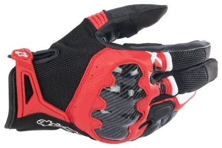 ALPINESTARS SMX-R GLOVES BLACK / BRIGHT RED WHITE 黑螢光紅白 皮布手套 ASIA FIT 亞洲版 SMXR
