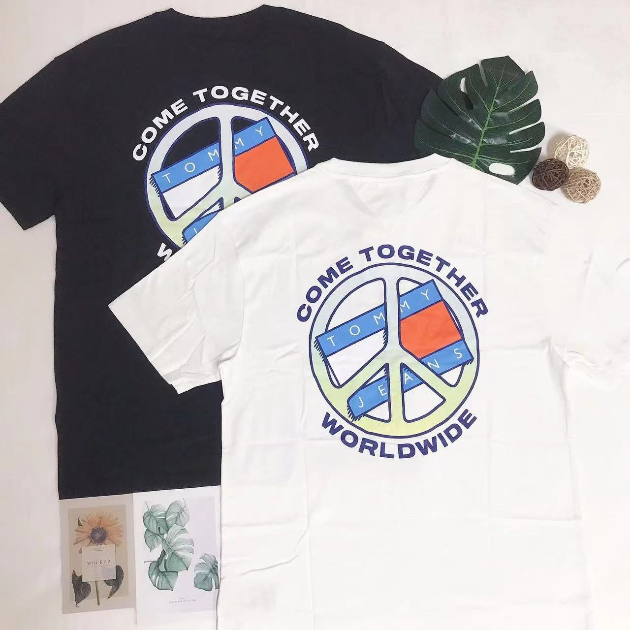 TOMMY JEANS TOGETHER WORLD PEACE BACK PRINT TEE