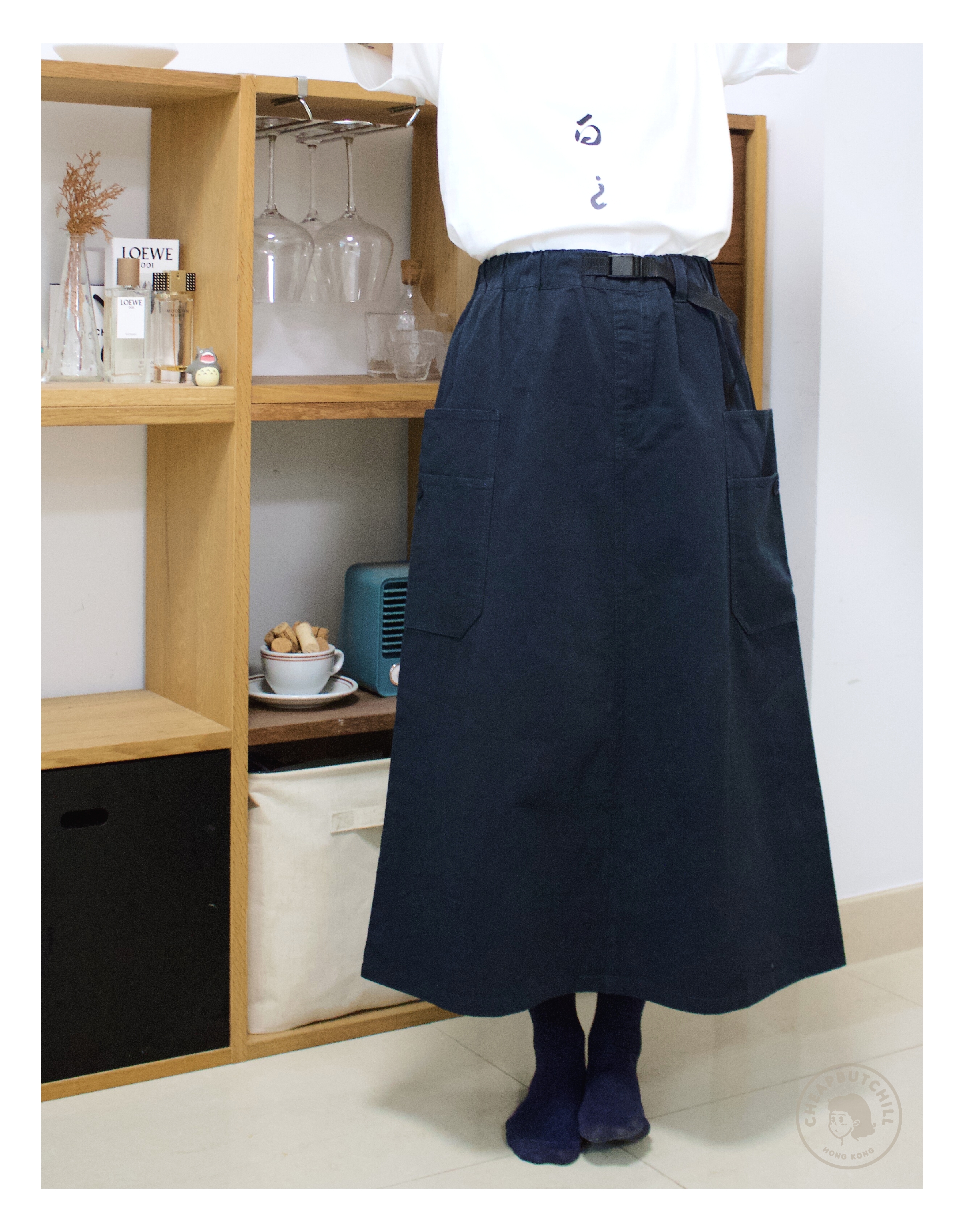 New ❁ 寬鬆純色工裝裙