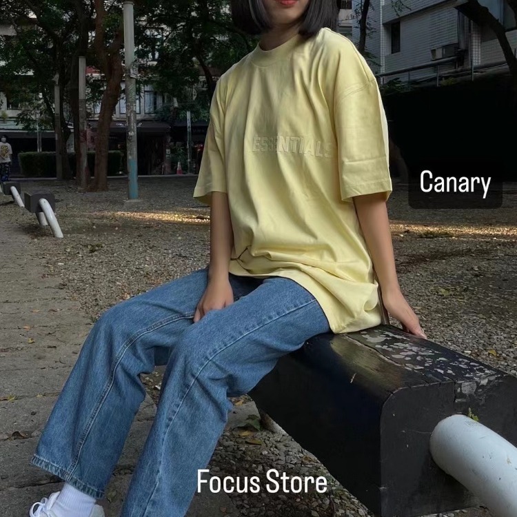 【Focus Store】現貨秒發 Fear of God Essentials T-Shirt FW22 "CANARY" 小雞黃