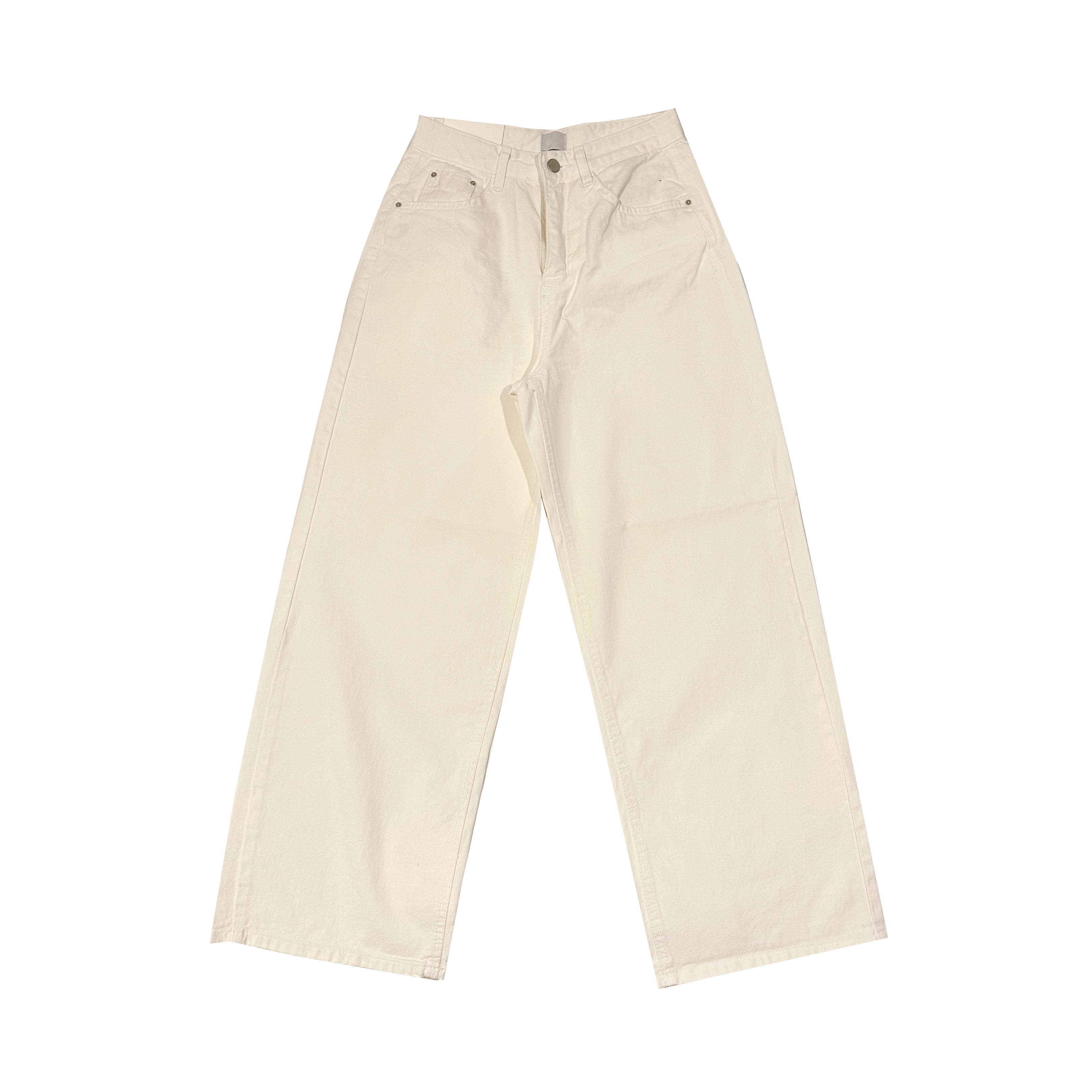 很久沒見的白色直腳褲