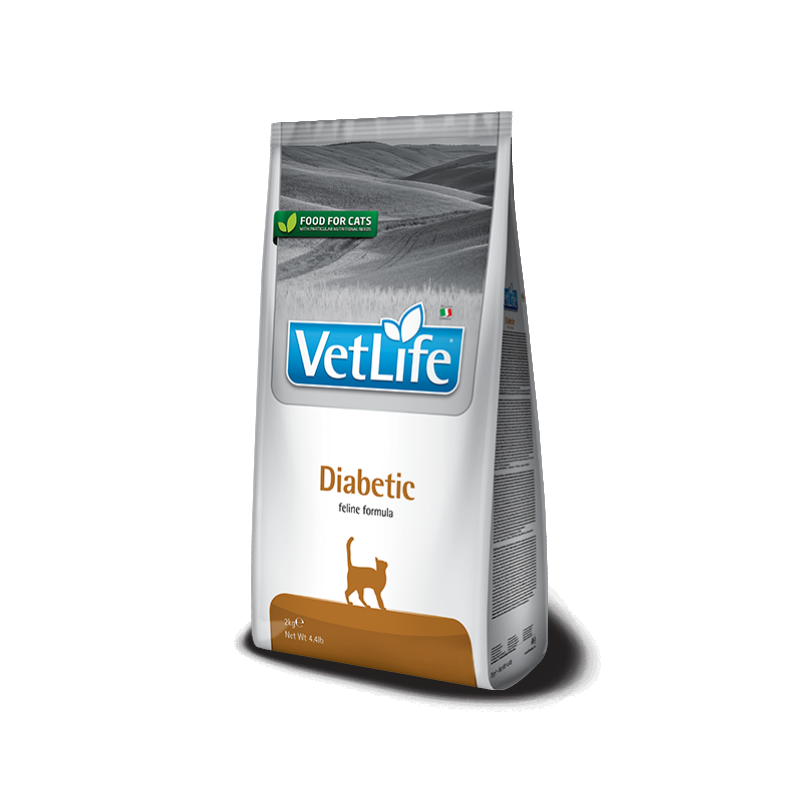 法米納-VCD-8｜Vet Life獸醫天然處方糧2kg｜貓用血糖管理配方｜