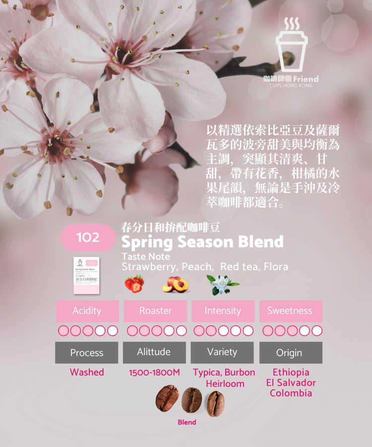 102: 春分日和拼配咖啡豆 (200克)