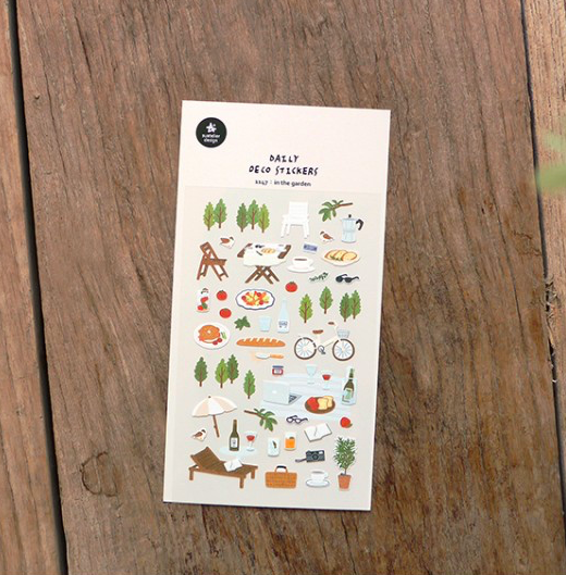 花園 日常系列手帳貼紙#1147｜韓國Suatelier
