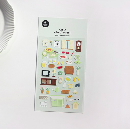 奶奶家 日常系列手帳貼紙#1148｜韓國Suatelier