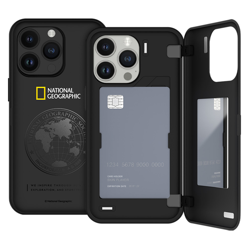 National Geographic - Card Door Bumper - iPhone 16 Case 國家地理插卡防撞手機殼