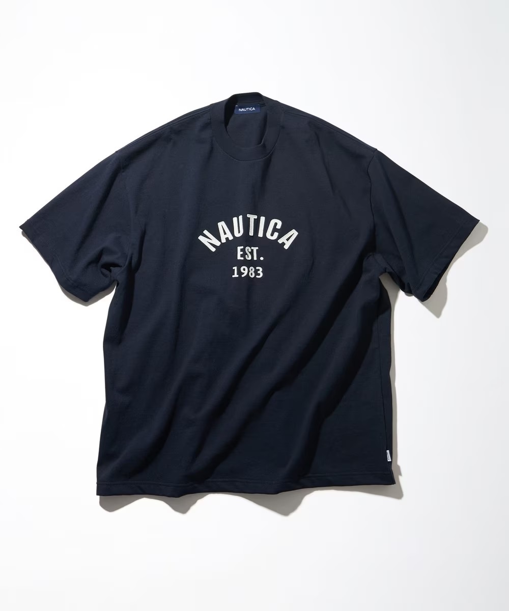 [現貨] NAUTICA Felt Pach Arch Logo S/S Navy