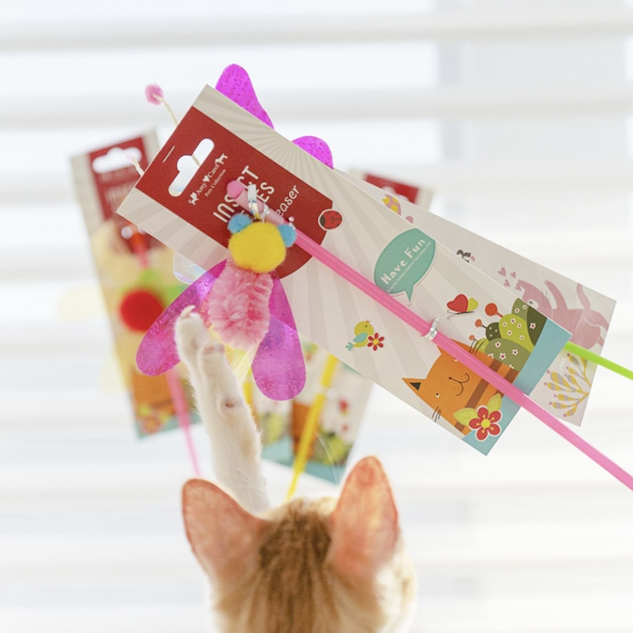 台灣 Amy&Carol 逗猫棒 - 昆蟲系列