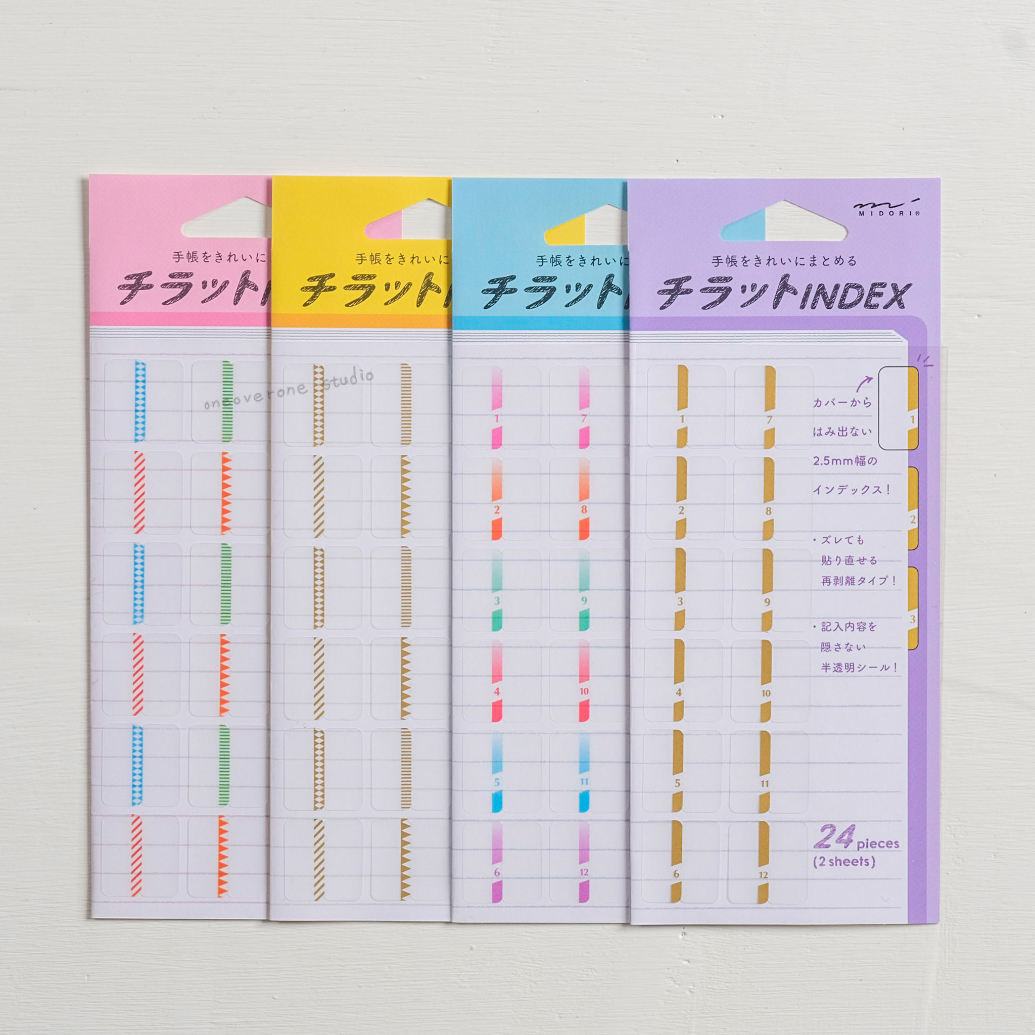 手帳索引貼紙/ MIDORI / JAPAN