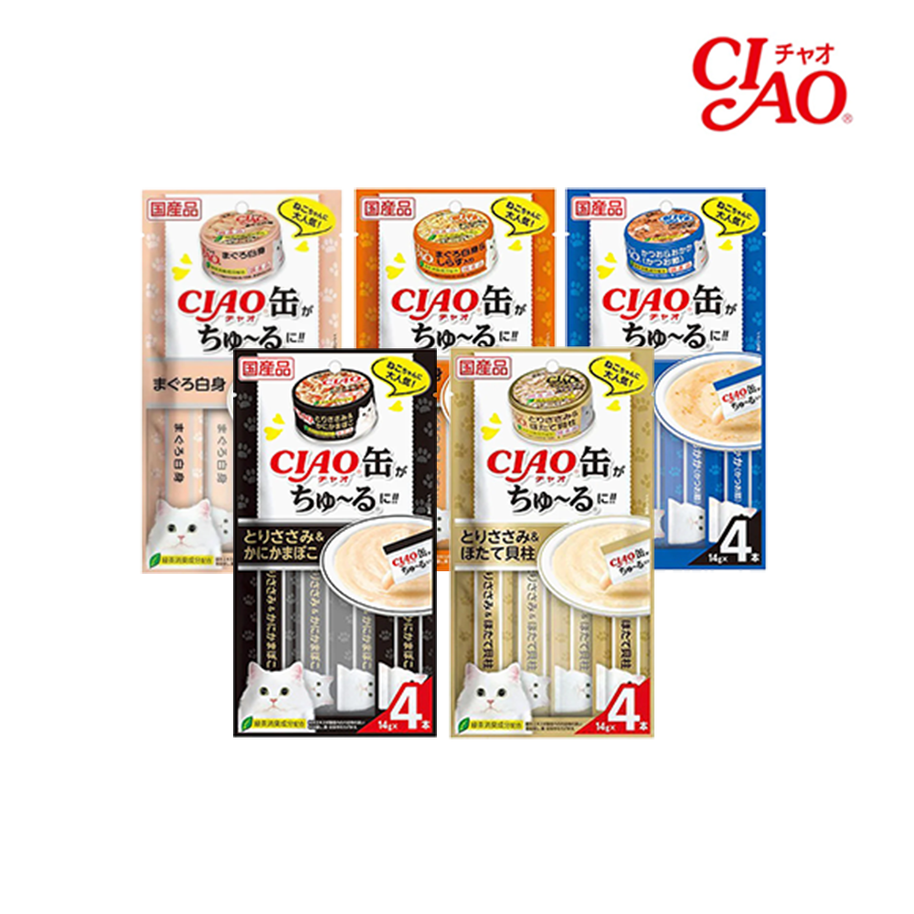 CIAO 啾嚕肉泥 旨定罐 56g（14gx4）