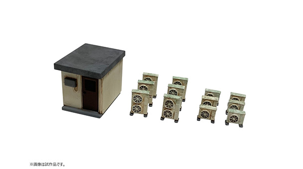 Tomytec 情景小物 136 N規 屋上小物 經年塗裝 B 空調室外機