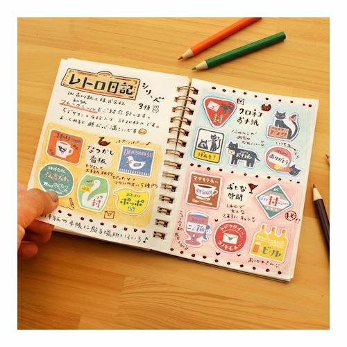 古川紙工 復古日記貼紙包 / furukawashiko / JAPAN